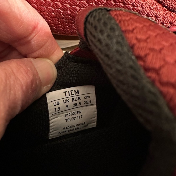 NWT Tiem Slipstream Maroon Cycle Shoes with Clips - Picture 11 of 13